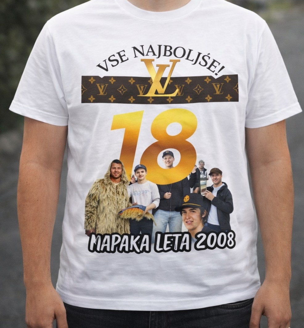 Edinstvena majica za 18 let